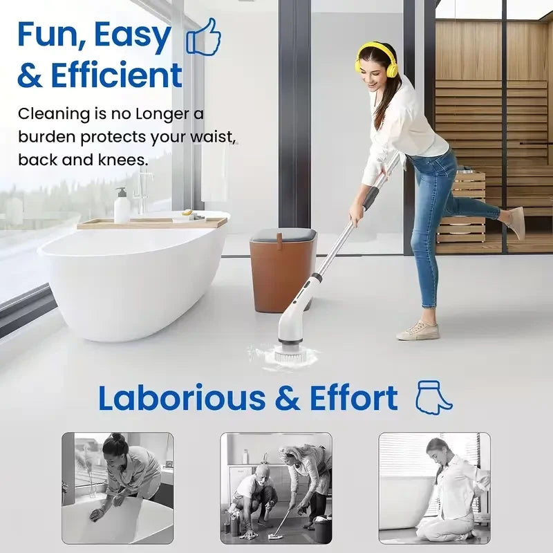Electric Spin Scrubber Tub Cleaner