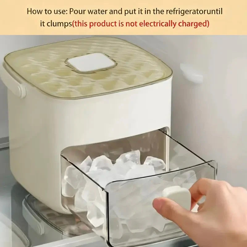 Double-Layer Portable Ice Cube Mold