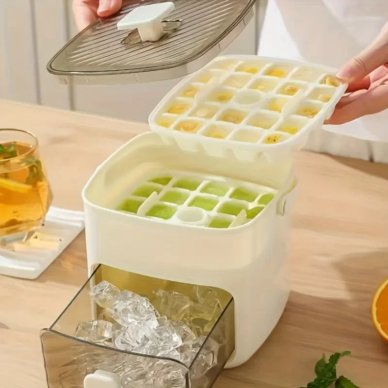 Double-Layer Portable Ice Cube Mold