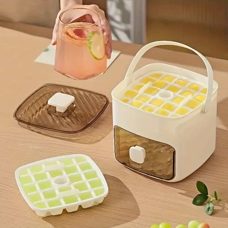 Double-Layer Portable Ice Cube Mold