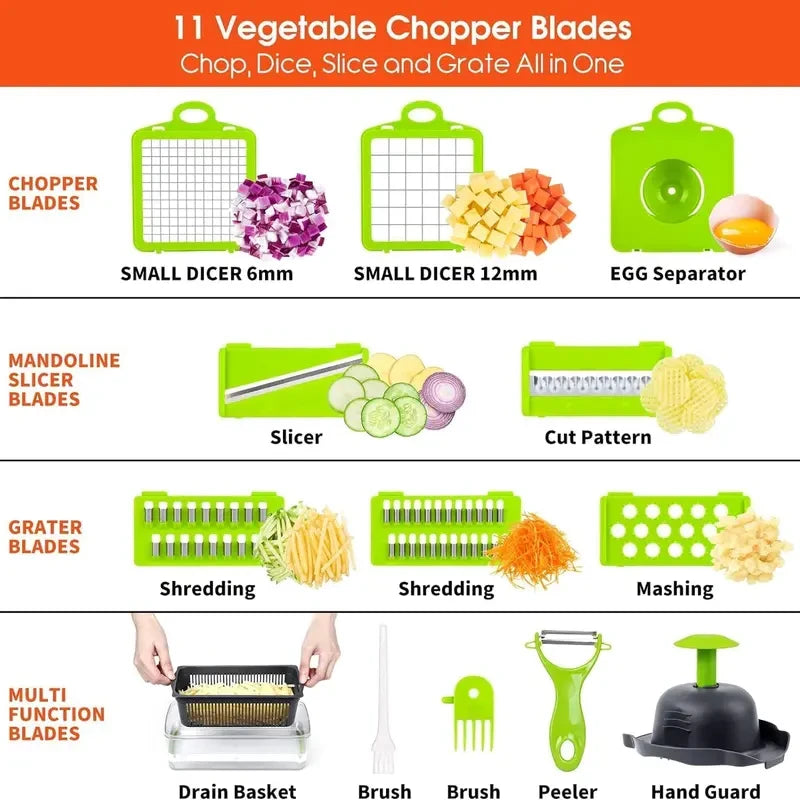 Multifunction Vegetable Chopper And Food Slicer