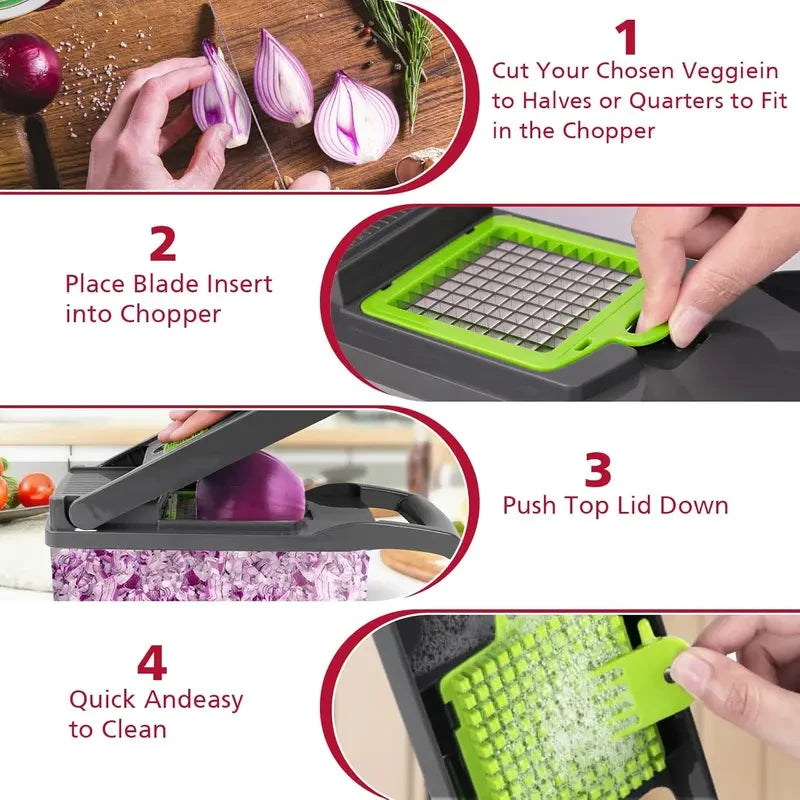 Multifunction Vegetable Chopper And Food Slicer