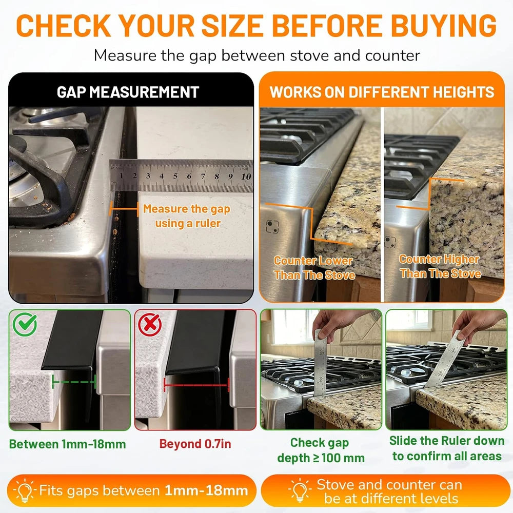Stainless Steel Stove Gap Cover