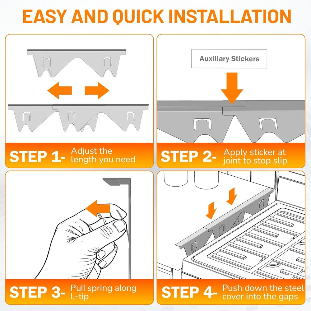 Stainless Steel Stove Gap Cover