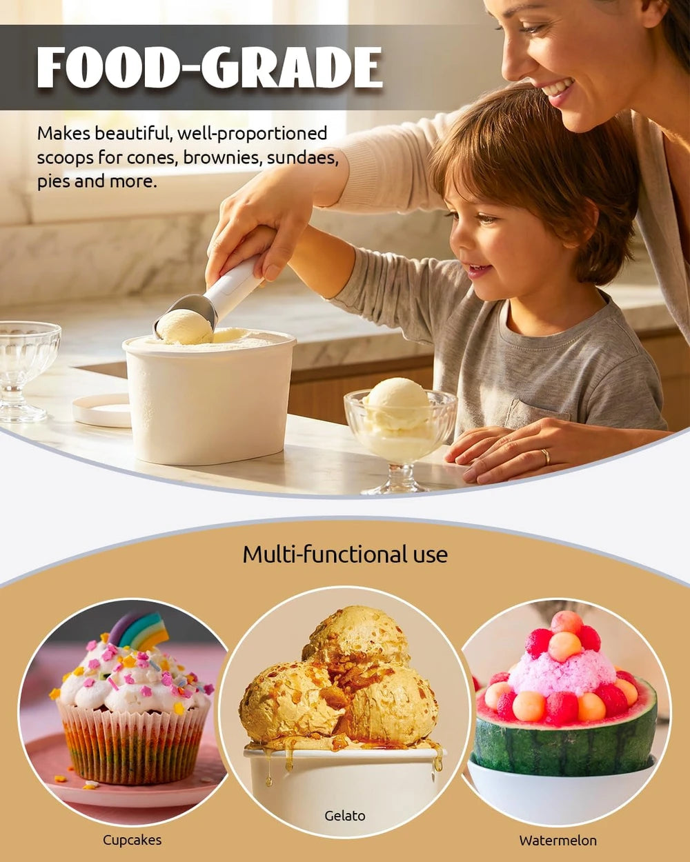 Rechargeable Heated Ice Cream Scoop