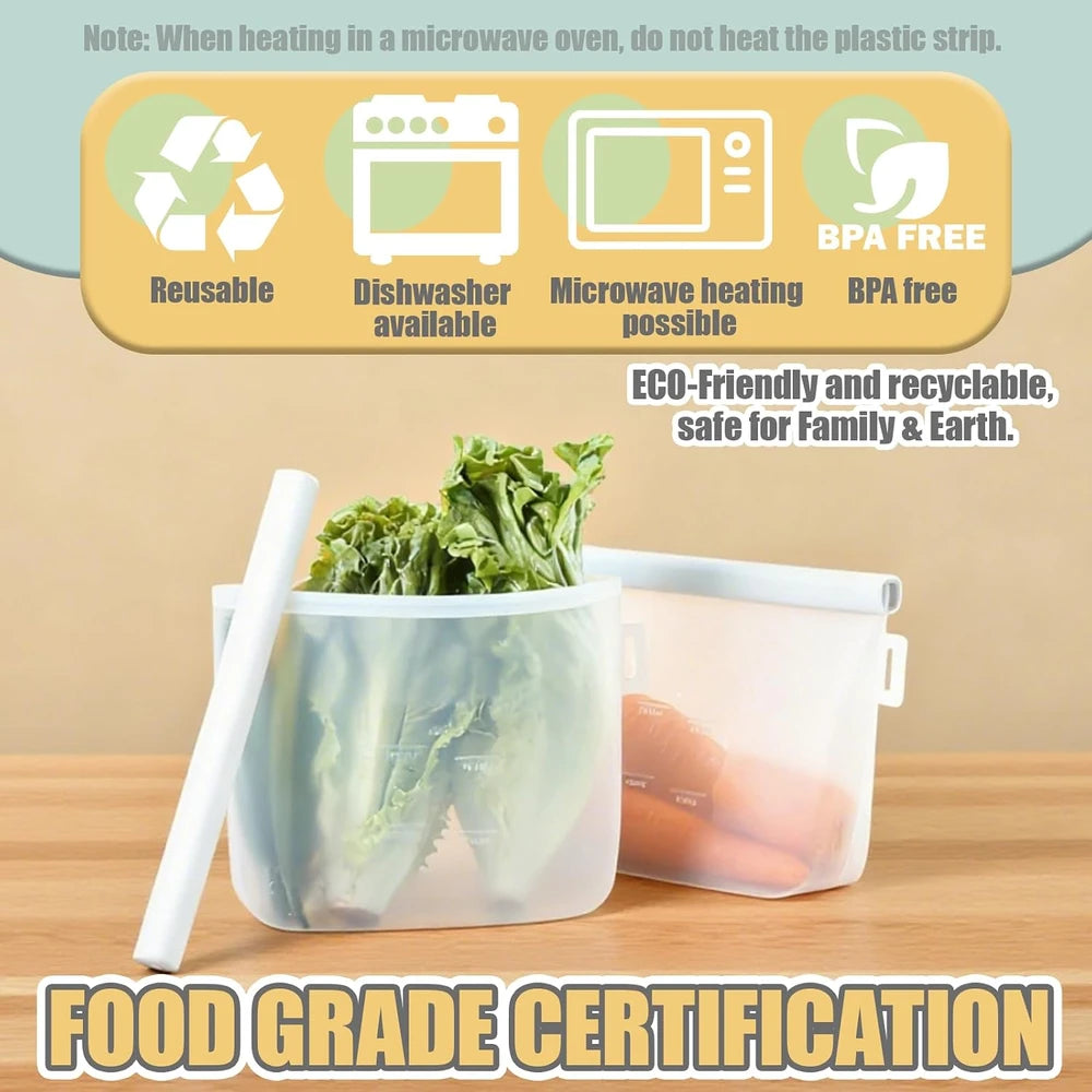 Reusable Silicone Food Storage Bag