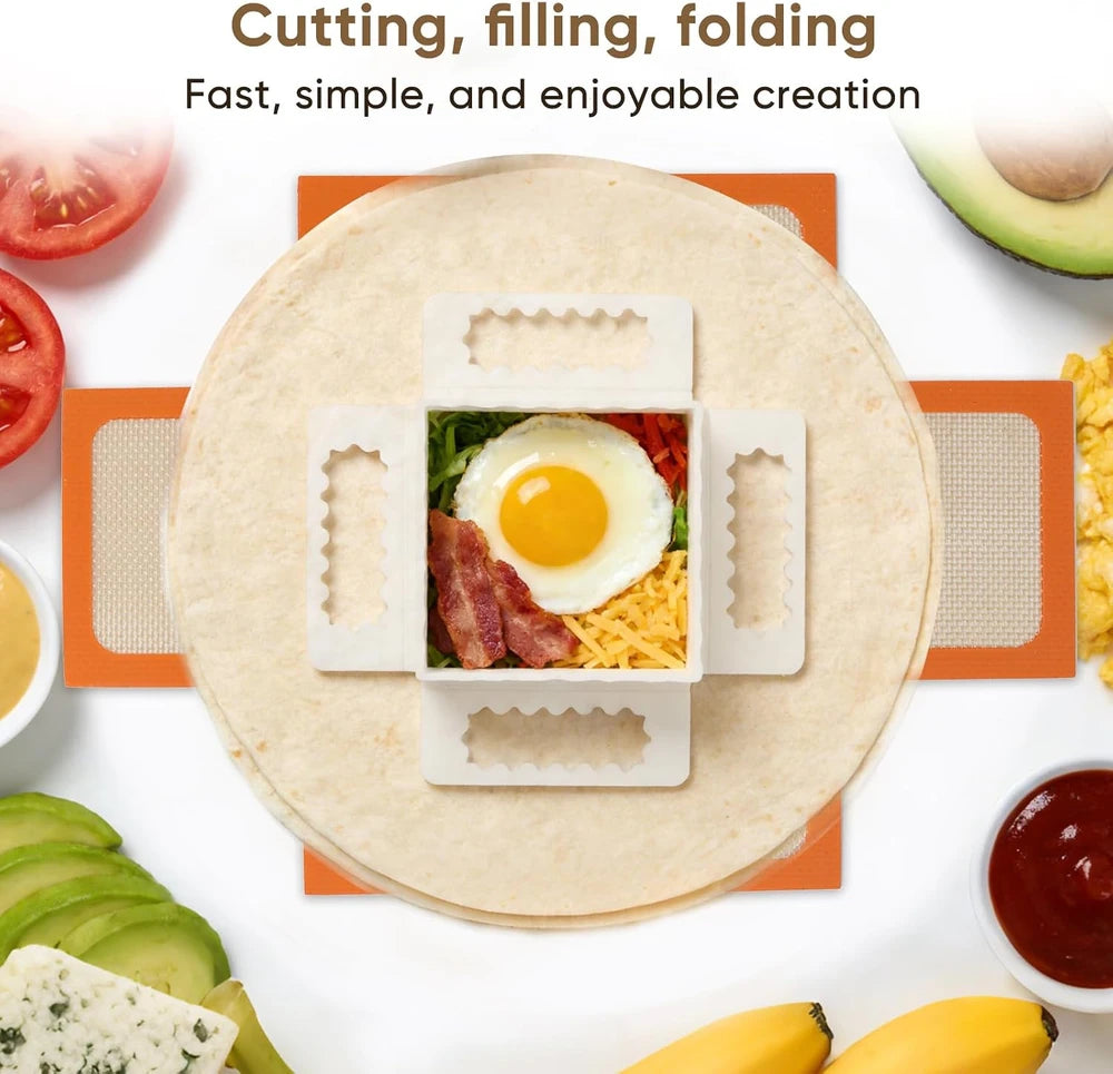Tortilla Roll Folding Tool Set