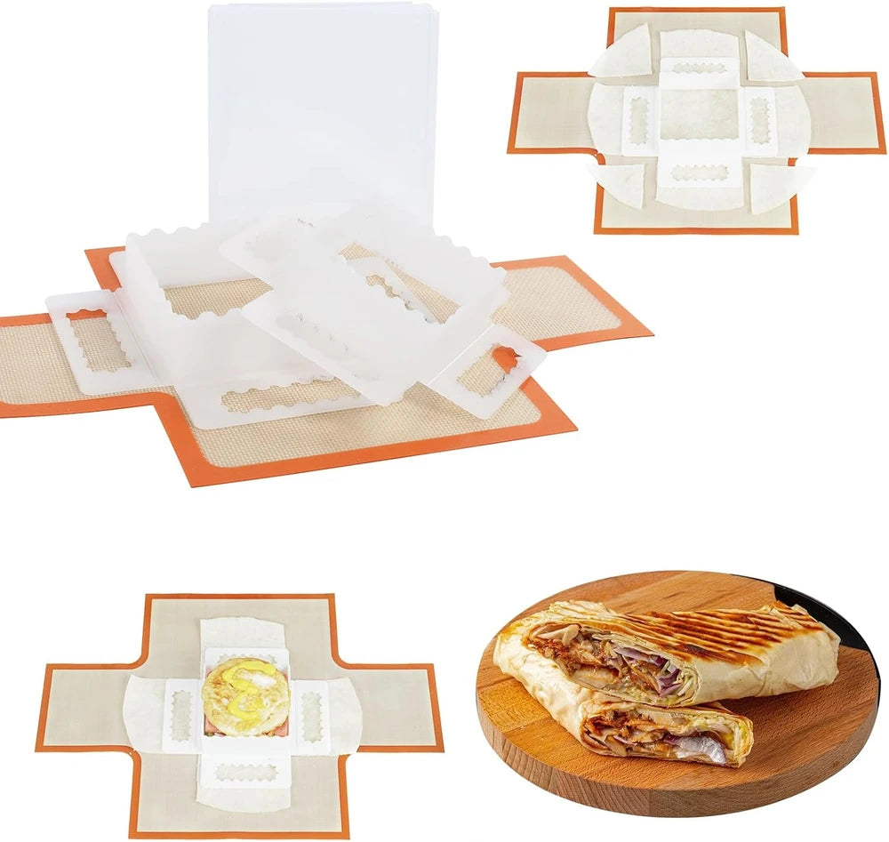 Tortilla Roll Folding Tool Set
