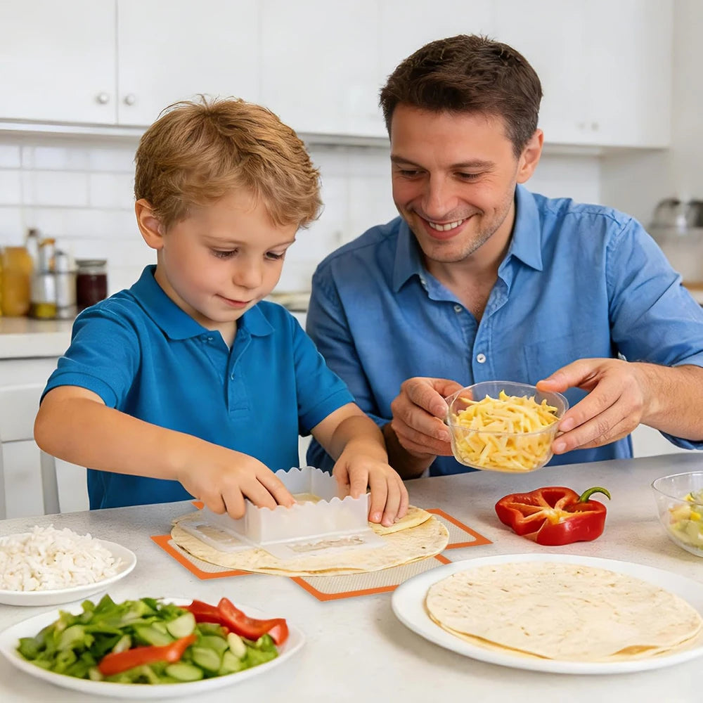 Tortilla Roll Folding Tool Set