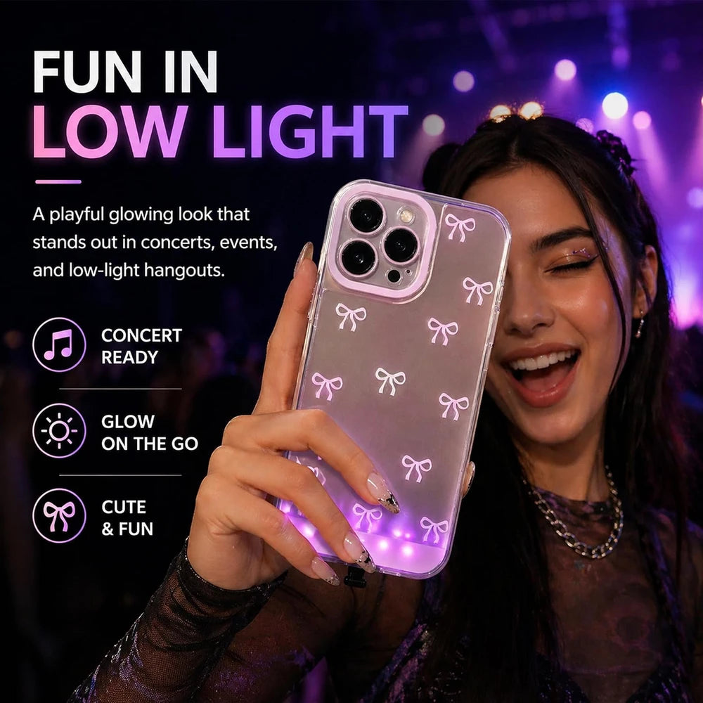 LED Bowknot Phone Case