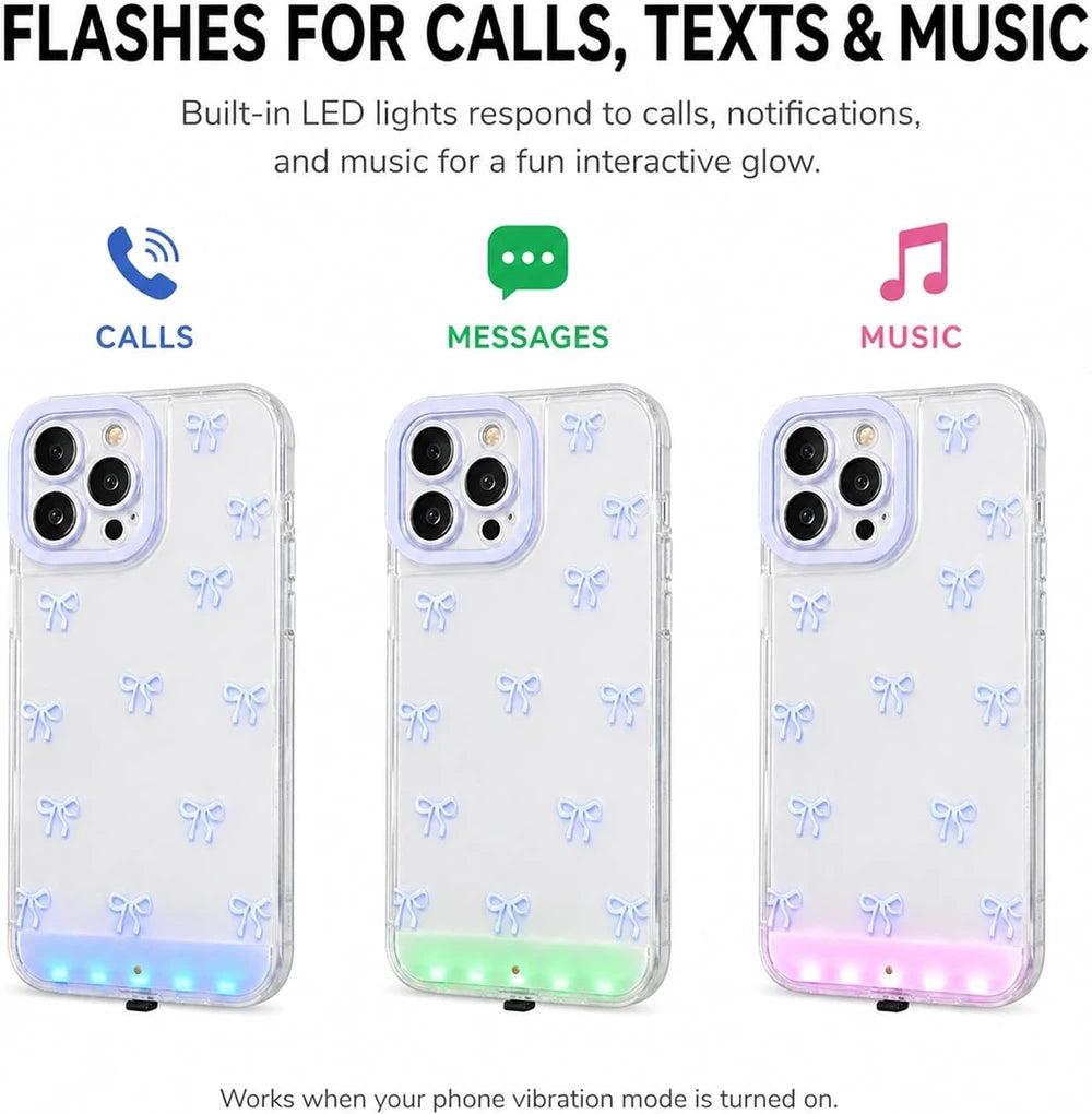 LED Bowknot Phone Case