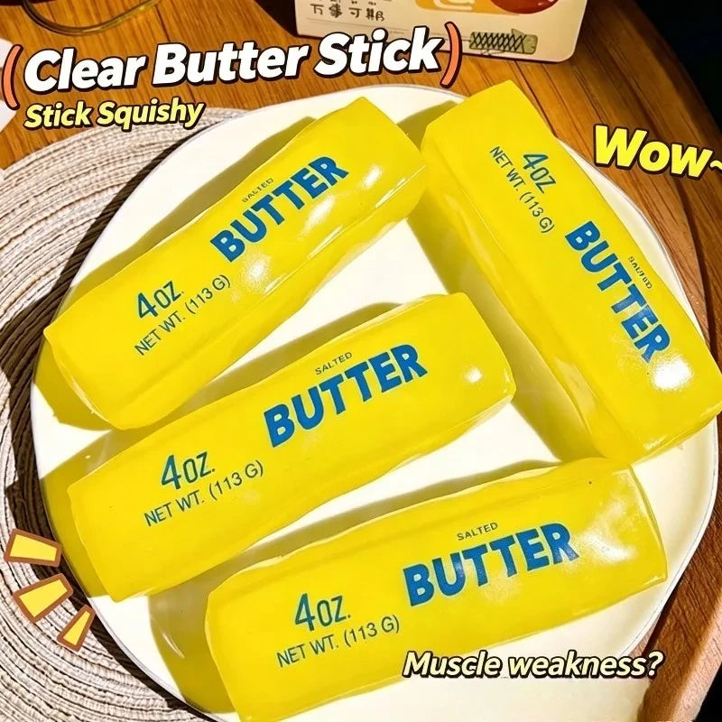 Vaseline Filled Butter Stick Squishy Toy