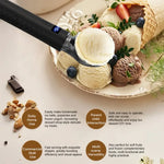 Cuchara para helado eléctrica con calefacción y pantalla digital