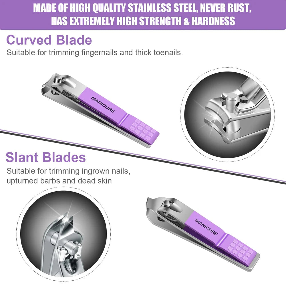 16-Piece Stainless Steel Manicure & Pedicure Kit