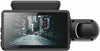 Cámara de salpicadero DVR para coche con doble lente 1080P, grabadora de vídeo, sensor G, cámara frontal e interior