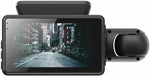 Cámara de salpicadero DVR para coche con doble lente 1080P, grabadora de vídeo, sensor G, cámara frontal e interior