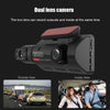 Cámara de salpicadero DVR para coche con doble lente 1080P, grabadora de vídeo, sensor G, cámara frontal e interior