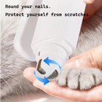 Cortauñas 2 en 1 para mascotas con luz LED, tijeras especiales para perros y gatos para evitar cortar la línea de sangre, cortador multifuncional de uñas para patas de animales, artículos para mascotas