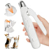 Cortauñas 2 en 1 para mascotas con luz LED, tijeras especiales para perros y gatos para evitar cortar la línea de sangre, cortador multifuncional de uñas para patas de animales, artículos para mascotas