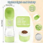 2-in-1 Portable Dog Water Bottle & Food Container