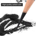 Set de 29 piezas de dibujo artístico profesional: lápices, carboncillos y herramientas de arte