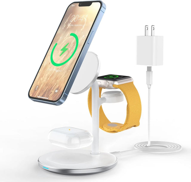 3-in-1 Magnetic Wireless Charging Station, 15W