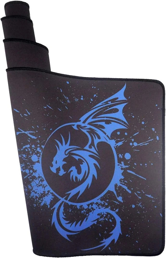Alfombrilla de ratón para juegos extendida A-Blue: alfombrilla de ratón para ordenador de oficina y jugadores con diseño de dragón volador