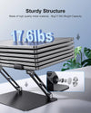 Soporte Ajustable para Portátil, Portátil para Laptops de 17.3 Pulgadas, Soporta hasta 17.6 Libras, Postura Ergonómica y Disipación de Calor