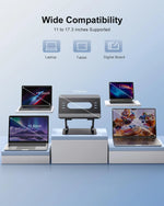 Soporte Ajustable para Portátil, Portátil para Laptops de 17.3 Pulgadas, Soporta hasta 17.6 Libras, Postura Ergonómica y Disipación de Calor