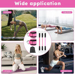 Adjustable Ankle Resistance Bands with Cuffs
