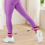 Adjustable Ankle Resistance Bands with Cuffs