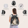 Mochila transportadora para gatos y perros, mochila para mascotas para gatos y cachorros de tamaño pequeño a mediano, bolsa de transporte corporal para mascotas, cápsula espacial para viajes, senderismo, paseos y uso al aire libre