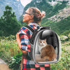 Mochila transportadora para gatos y perros, mochila para mascotas para gatos y cachorros de tamaño pequeño a mediano, bolsa de transporte corporal para mascotas, cápsula espacial para viajes, senderismo, paseos y uso al aire libre