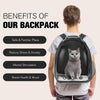 Mochila transportadora para gatos y perros, mochila para mascotas para gatos y cachorros de tamaño pequeño a mediano, bolsa de transporte corporal para mascotas, cápsula espacial para viajes, senderismo, paseos y uso al aire libre