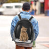 Mochila transportadora para gatos y perros, mochila para mascotas para gatos y cachorros de tamaño pequeño a mediano, bolsa de transporte corporal para mascotas, cápsula espacial para viajes, senderismo, paseos y uso al aire libre