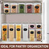 24-Piece Airtight Food Storage Container Set with Labels