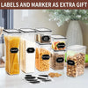 24-Piece Airtight Food Storage Container Set with Labels
