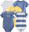 Bodys para bebé, Ultimate Flexy de manga corta para niño y niña, paquete de 5