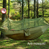 2-Person Camping Hammock with Mosquito Net & Rainfly