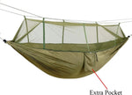 2-Person Camping Hammock with Mosquito Net & Rainfly