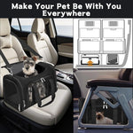 Transportín para Gatos - Transportín Portátil Plegable para Perros y Mascotas, Bolso de Lona Blanda para Mascotas de hasta 10 kg, Transportín Apto para Aerolíneas para Cachorros