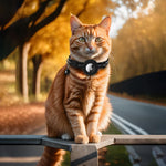 Collar de rastreo GPS para gatos con cierre de liberación rápida y diseño reflectante para una visibilidad nocturna mejorada