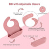 Silicone Baby Feeding Set with Suction Plate, 6 or 8 Piece