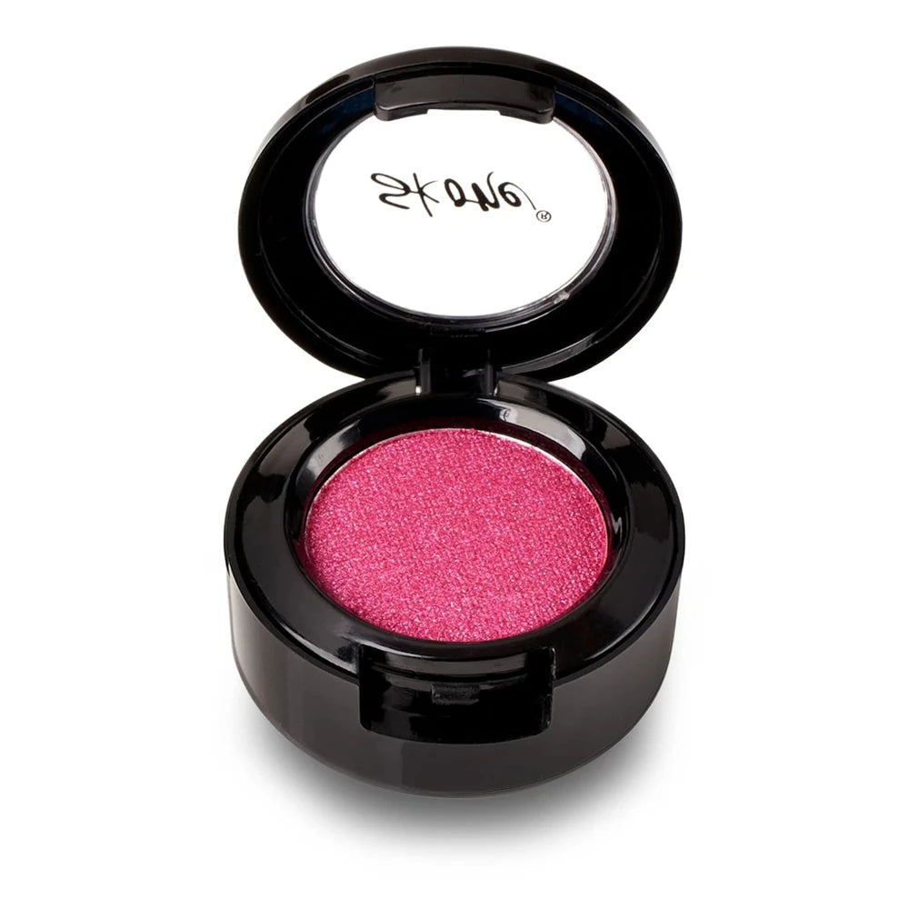 Sombras de ojos Cosmetics Gems, altamente pigmentadas, maquillaje de larga duración, sombra individual con acabado profesional brillante - ultradifuminable, tonos ligeramente brillantes - sombra de ojos rosa - fresas