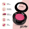 Sombras de ojos Cosmetics Gems, altamente pigmentadas, maquillaje de larga duración, sombra individual con acabado profesional brillante - ultradifuminable, tonos ligeramente brillantes - sombra de ojos rosa - fresas