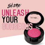 Sombras de ojos Cosmetics Gems, altamente pigmentadas, maquillaje de larga duración, sombra individual con acabado profesional brillante - ultradifuminable, tonos ligeramente brillantes - sombra de ojos rosa - fresas