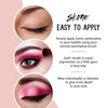 Sombras de ojos Cosmetics Gems, altamente pigmentadas, maquillaje de larga duración, sombra individual con acabado profesional brillante - ultradifuminable, tonos ligeramente brillantes - sombra de ojos rosa - fresas