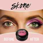 Sombras de ojos Cosmetics Gems, altamente pigmentadas, maquillaje de larga duración, sombra individual con acabado profesional brillante - ultradifuminable, tonos ligeramente brillantes - sombra de ojos rosa - fresas