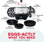Deluxe Electric Egg Cooker, 12 Eggs, Black