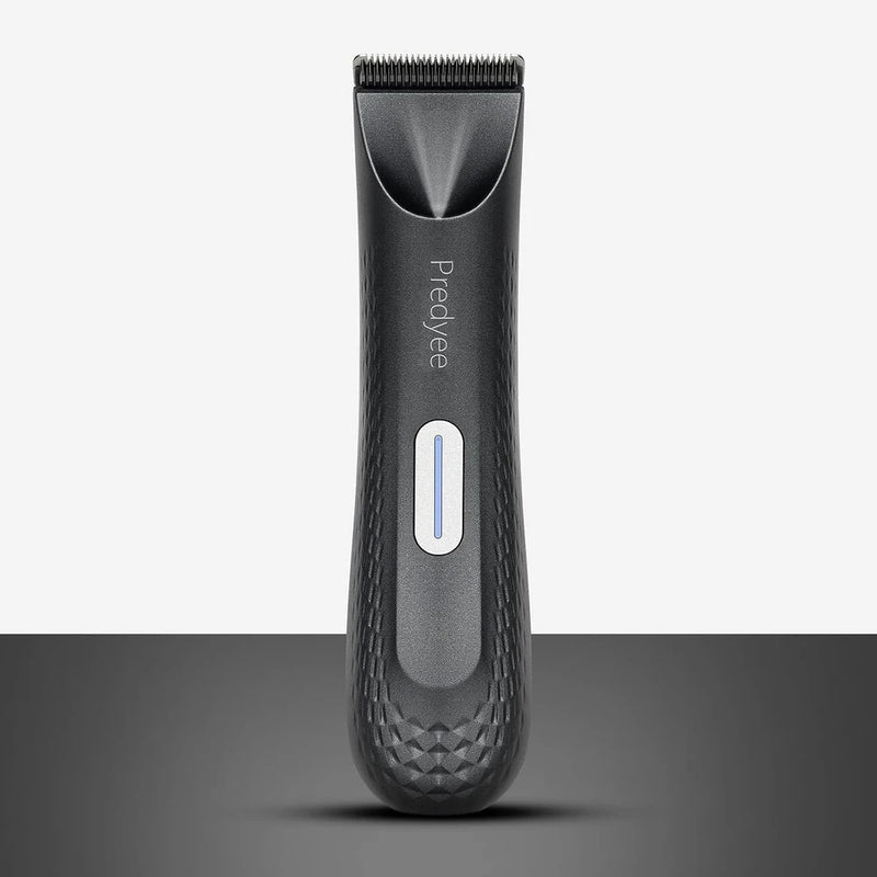 Recortadora eléctrica de vello para la ingle para hombres, cortapelos corporal y púbico resistente al agua, cuchilla de cerámica reemplazable